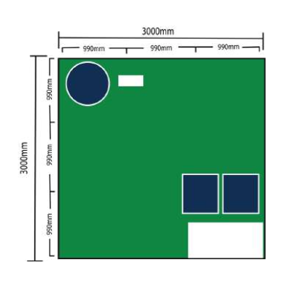 Booth Technical Plan and Elevation